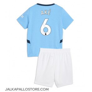 Manchester City Nathan Ake #6 Kotipaita Lapsille 2024-25 Lyhythihainen (+ shortsit)